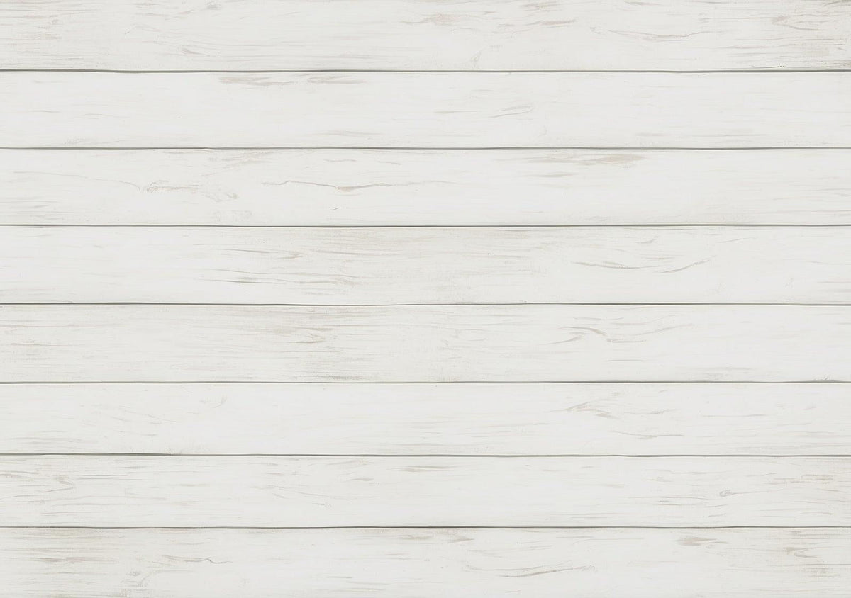 Papier peint imitation lambris blanc épuré