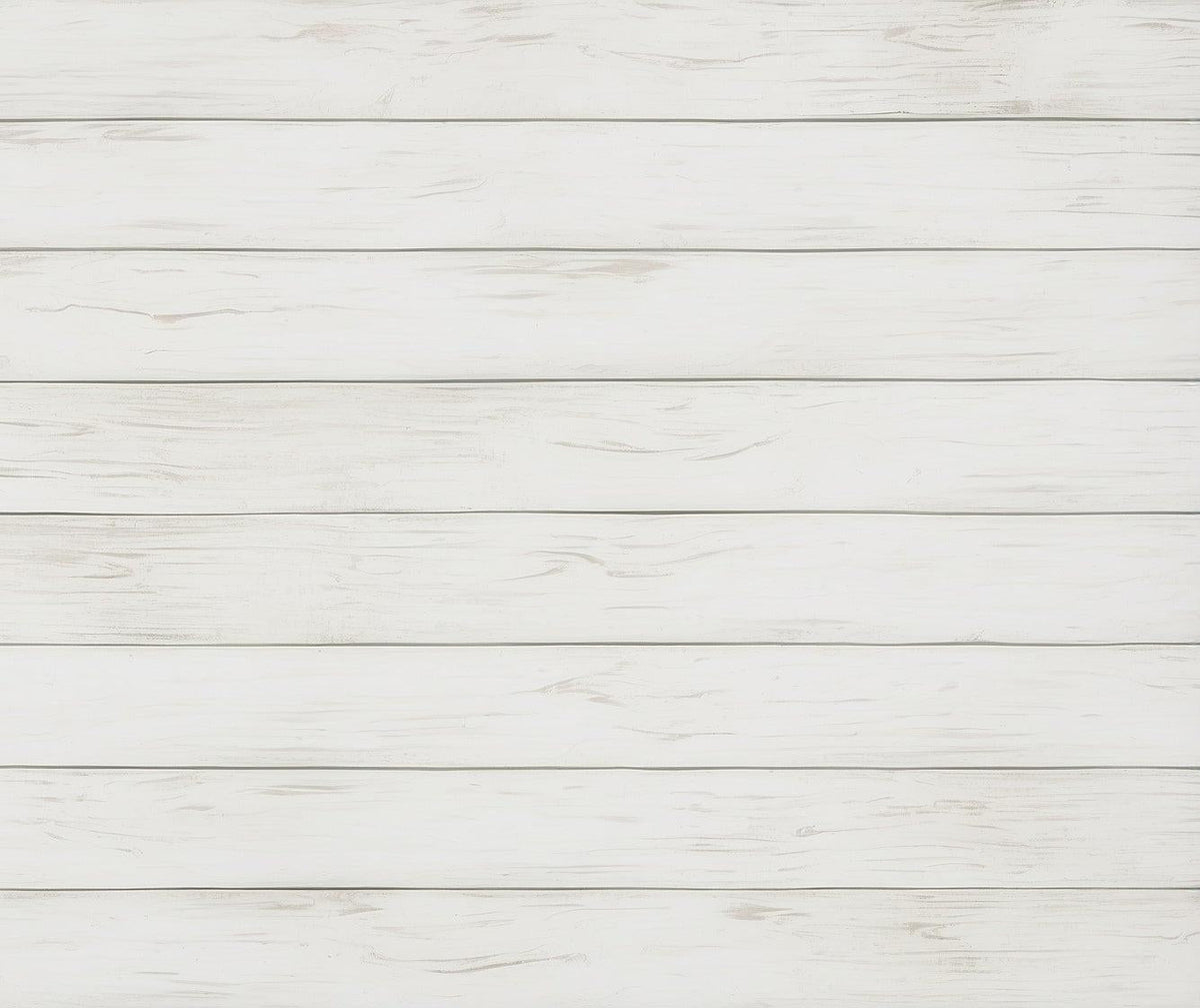 Papier peint imitation lambris blanc épuré