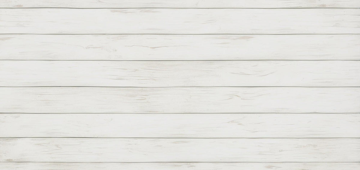 Papier peint imitation lambris blanc épuré