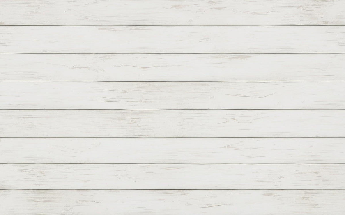 Papier peint imitation lambris blanc épuré