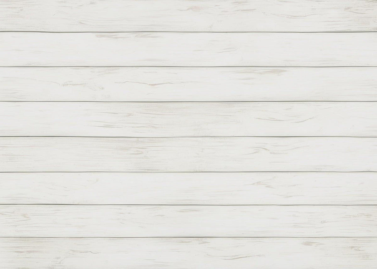 Papier peint imitation lambris blanc épuré