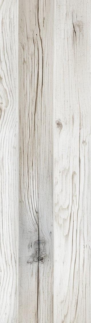 Papier peint imitation lambris blanc et gris