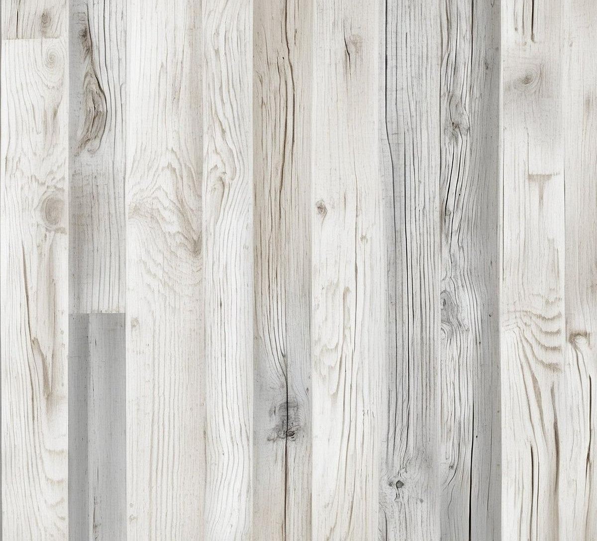 Papier peint imitation lambris blanc et gris