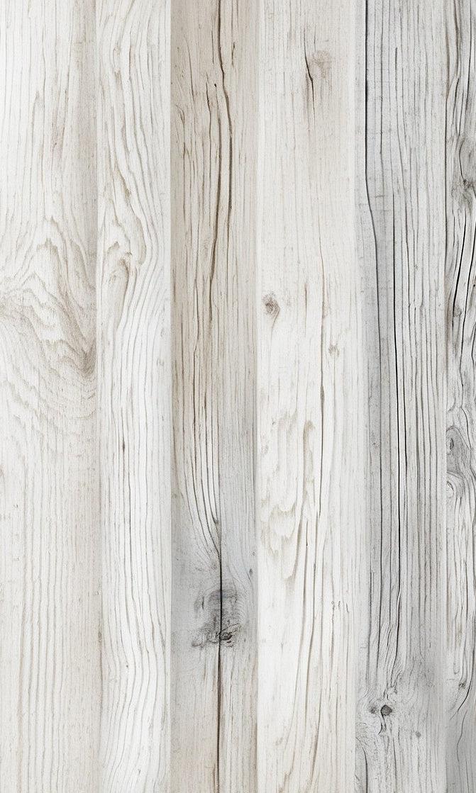 Papier peint imitation lambris blanc et gris
