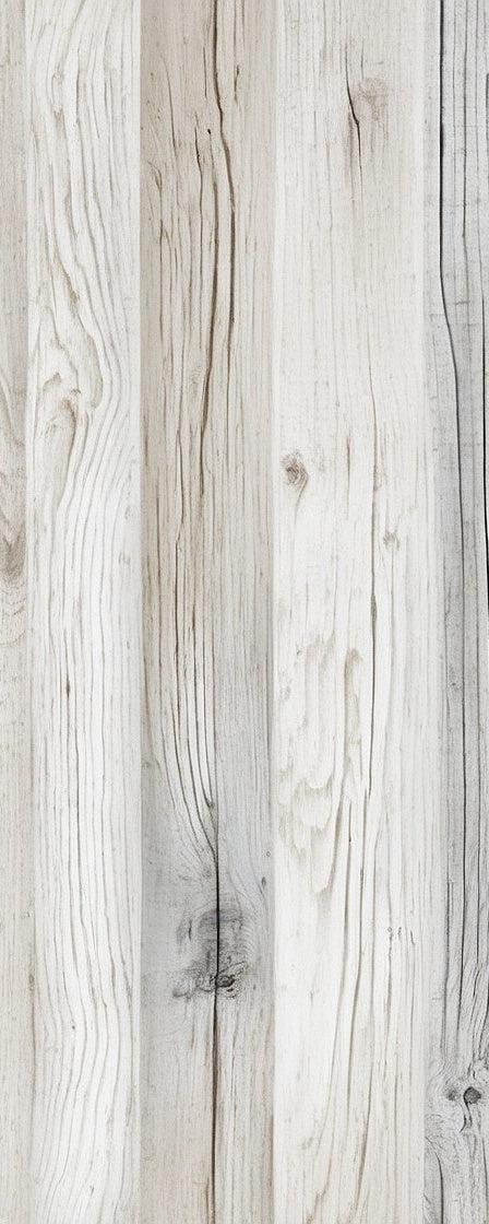 Papier peint imitation lambris blanc et gris