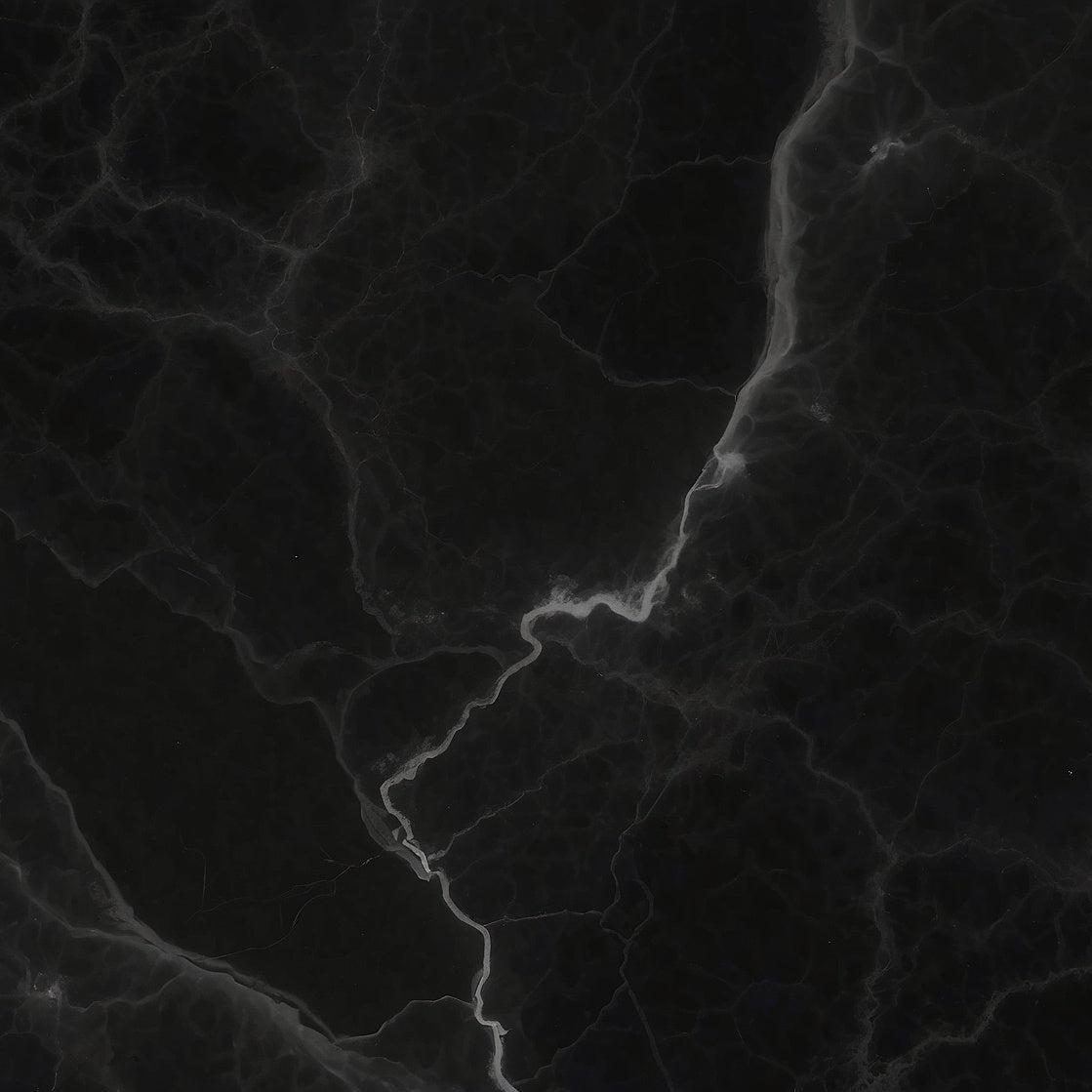 Papier peint marbre noir veiné blanc