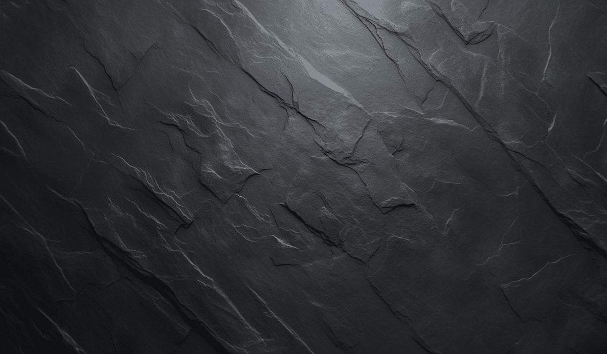 Papier peint imitation ardoise gris foncé