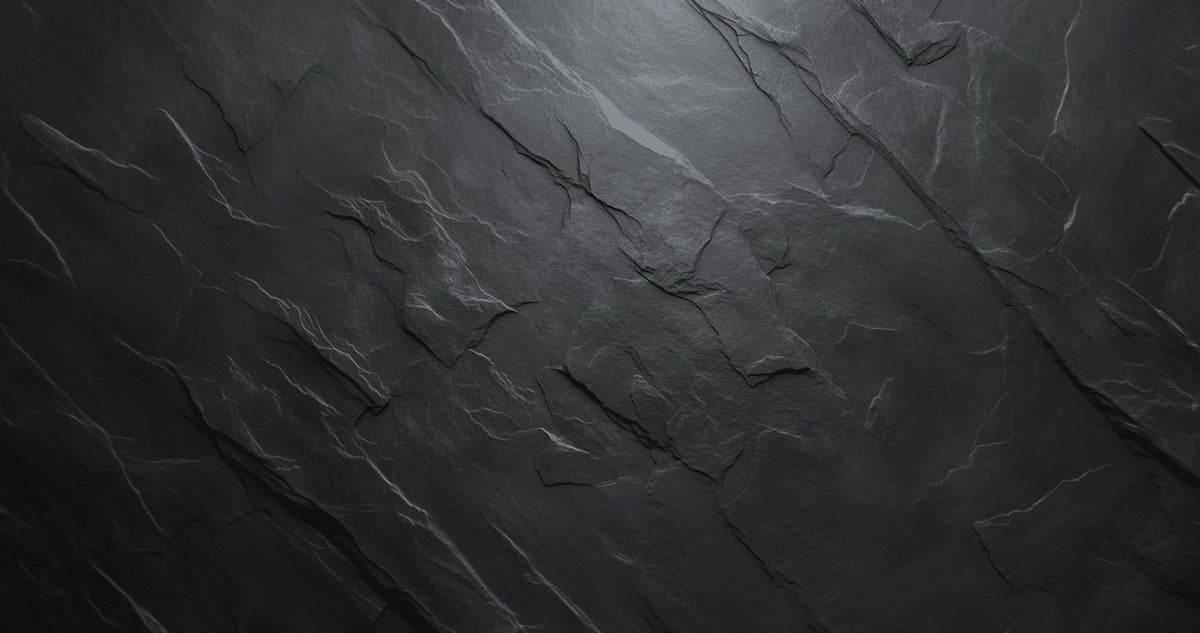 Papier peint imitation ardoise gris foncé