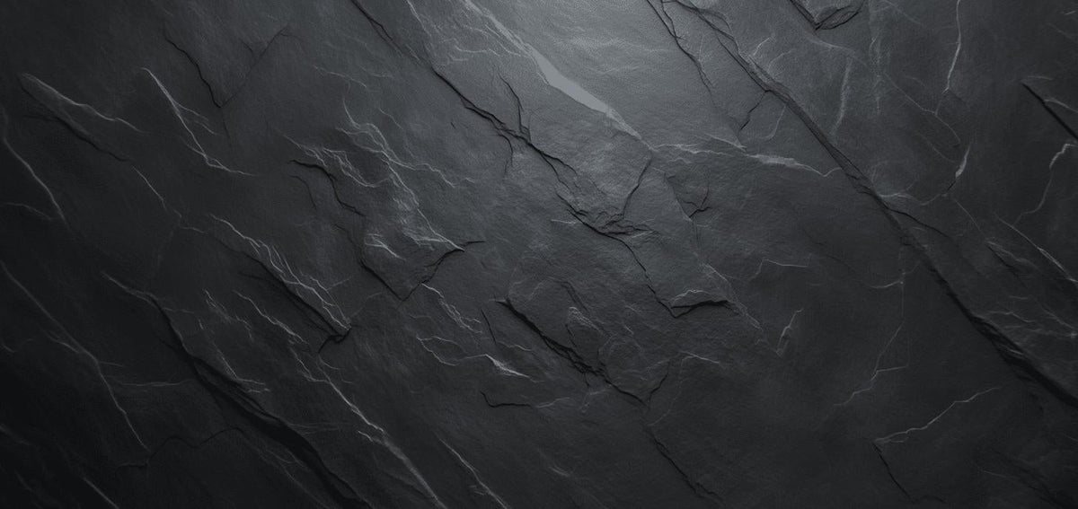 Papier peint imitation ardoise gris foncé