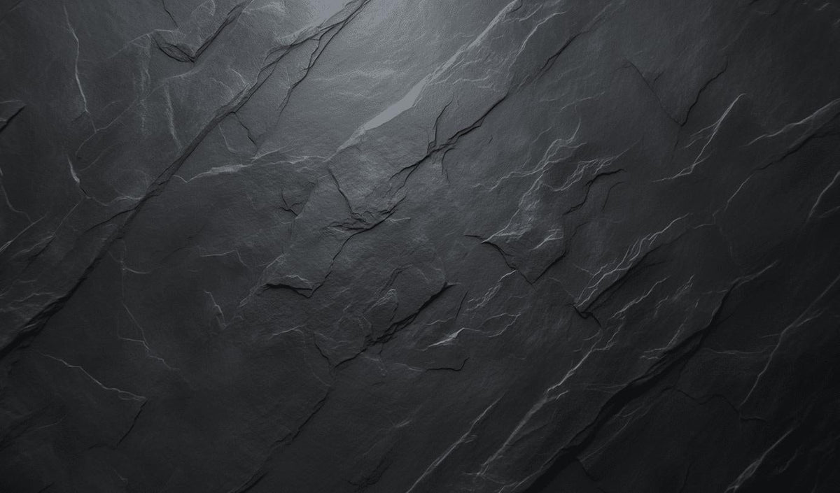 Papier peint imitation ardoise gris foncé