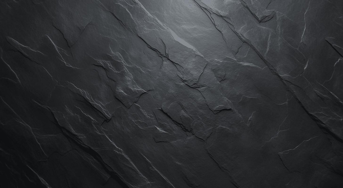 Papier peint imitation ardoise gris foncé