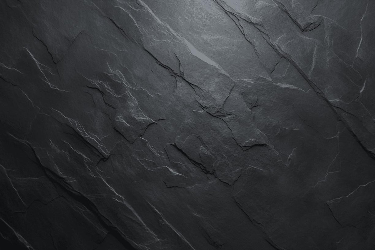 Papier peint imitation ardoise gris foncé