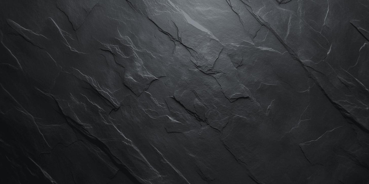 Papier peint imitation ardoise gris foncé