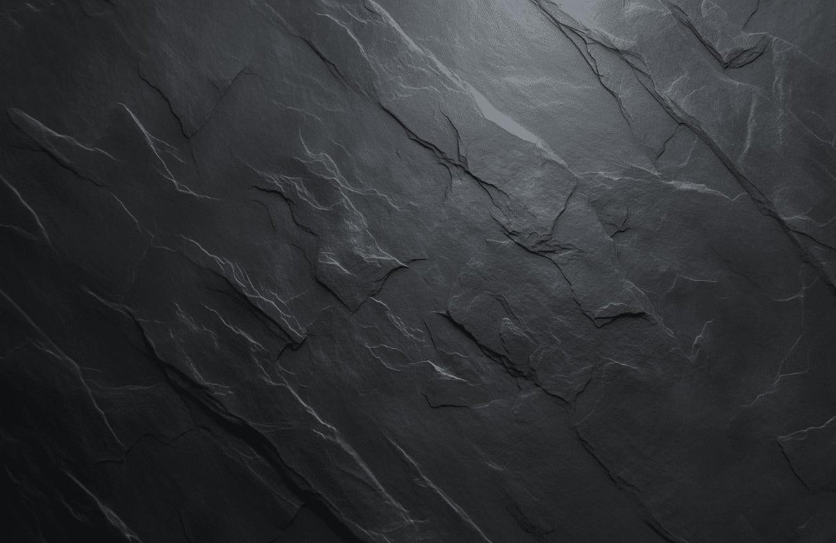 Papier peint imitation ardoise gris foncé