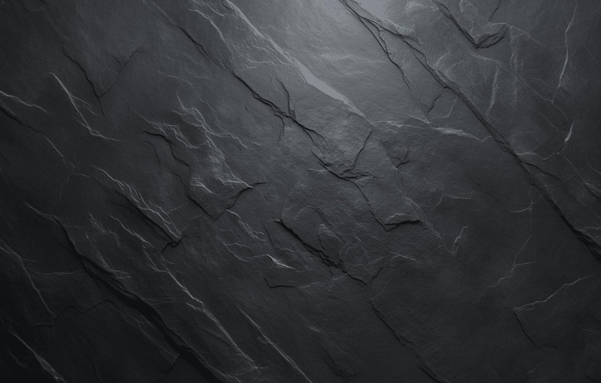 Papier peint imitation ardoise gris foncé