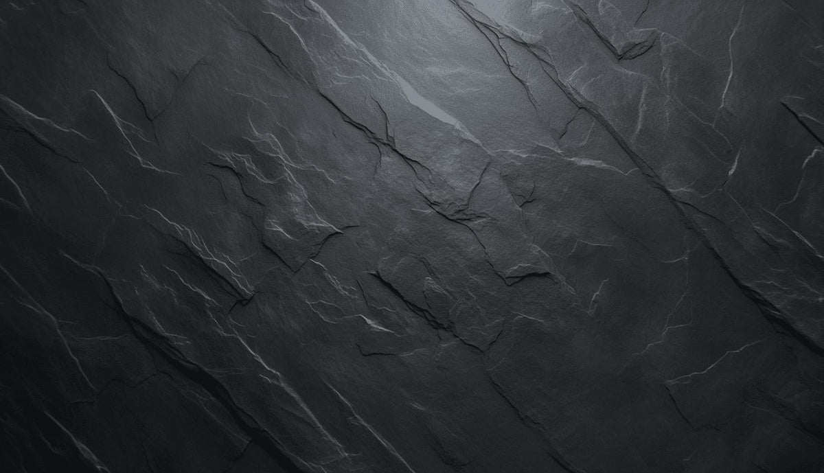 Papier peint imitation ardoise gris foncé