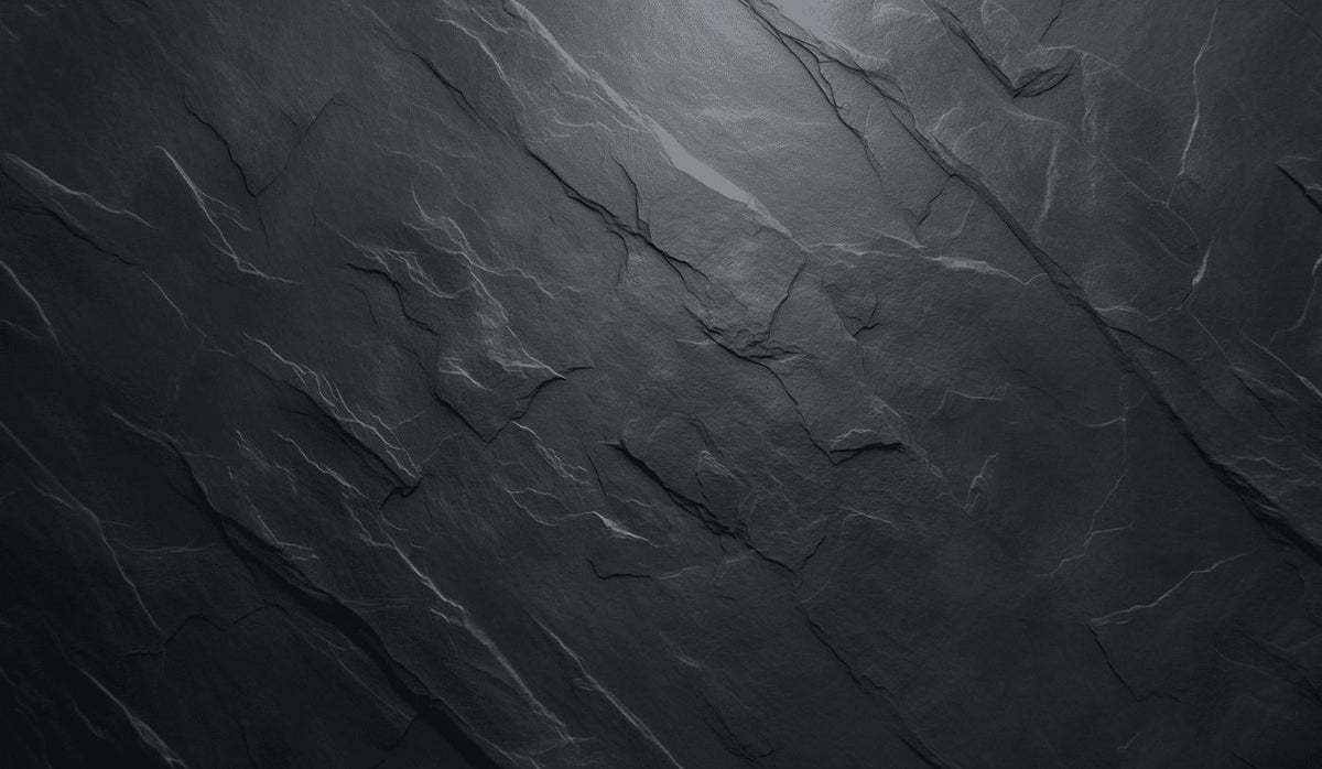 Papier peint imitation ardoise gris foncé