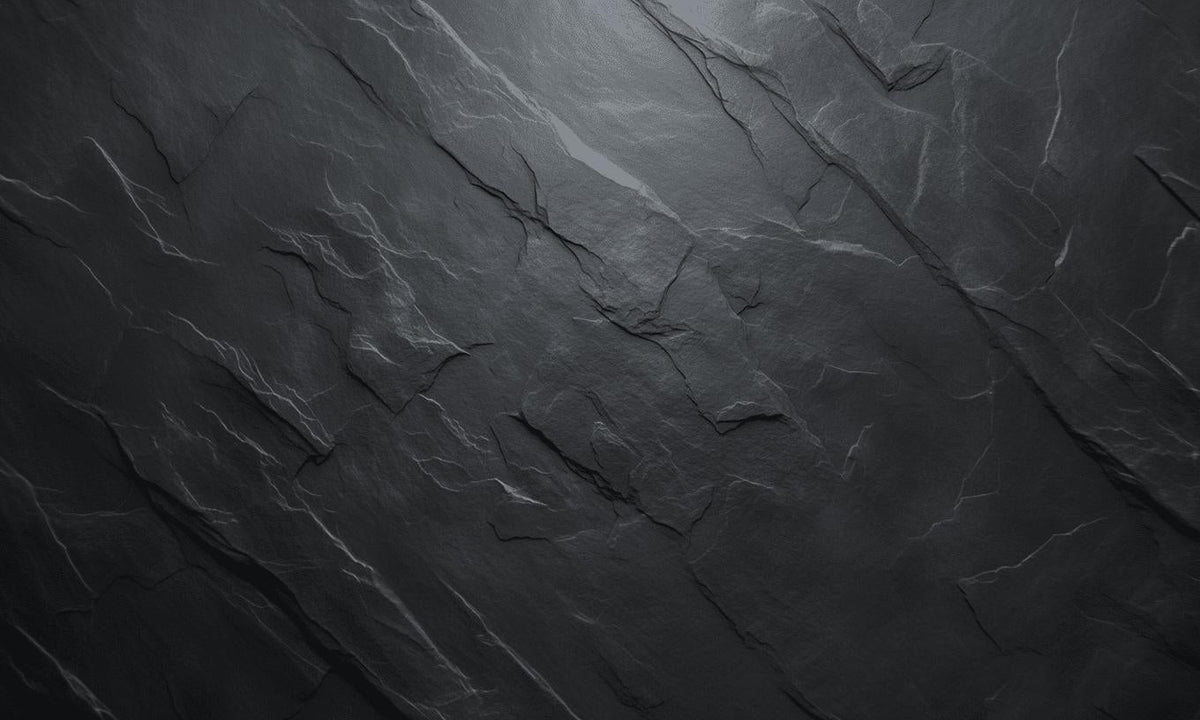 Papier peint imitation ardoise gris foncé