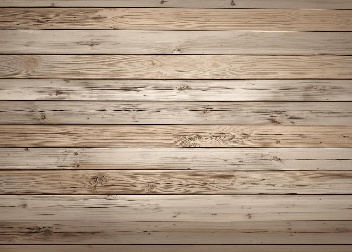 Papier peint imitation bois clair planches fines