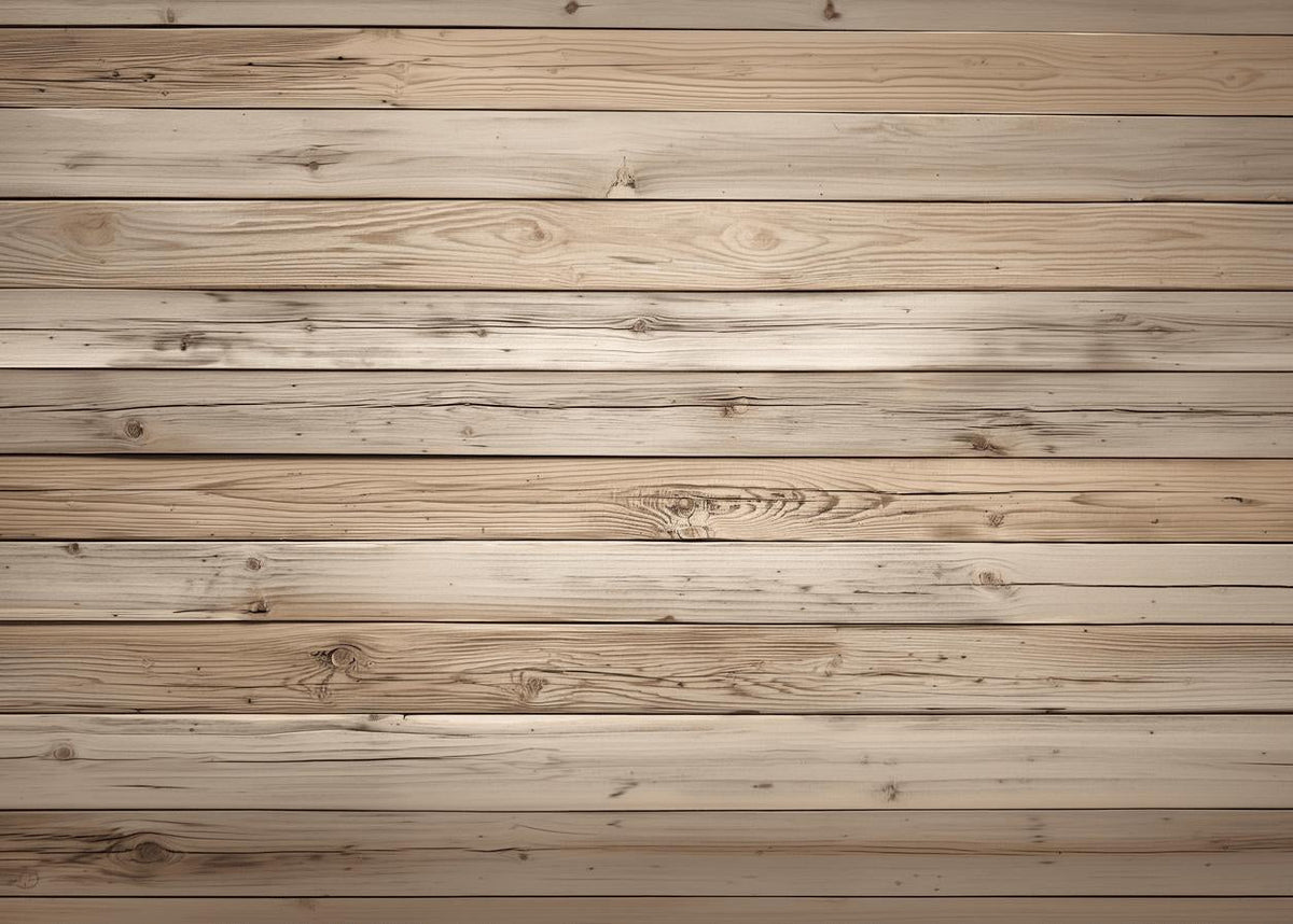Papier peint imitation bois clair planches fines