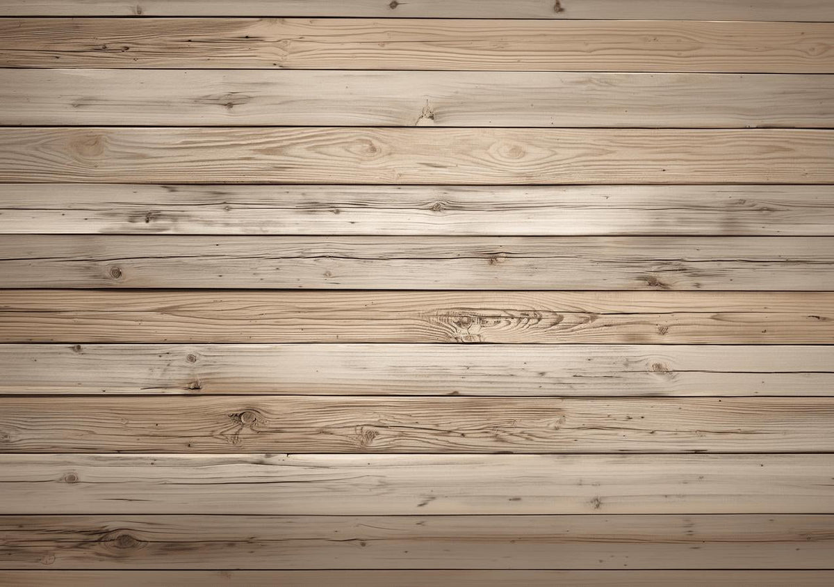 Papier peint imitation bois clair planches fines