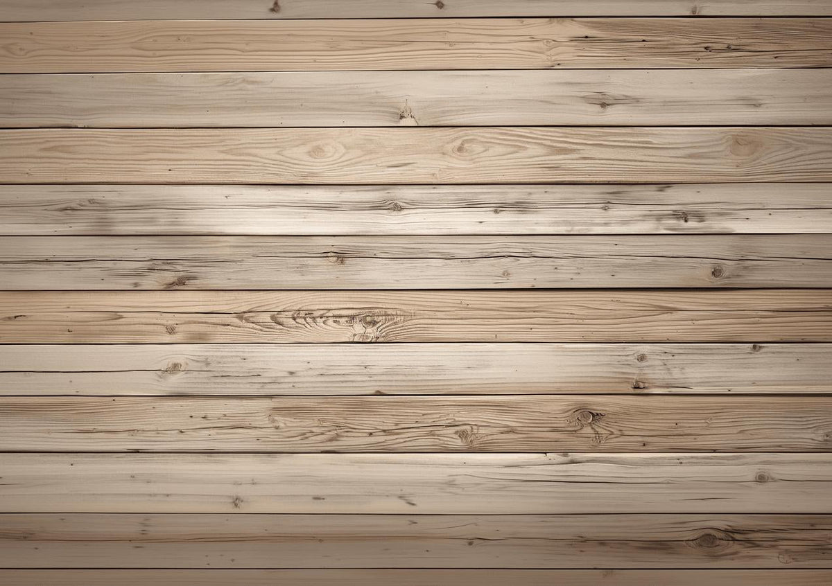 Papier peint imitation bois clair planches fines