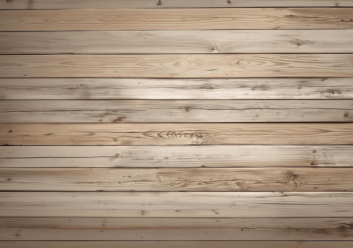 Papier peint imitation bois clair planches fines