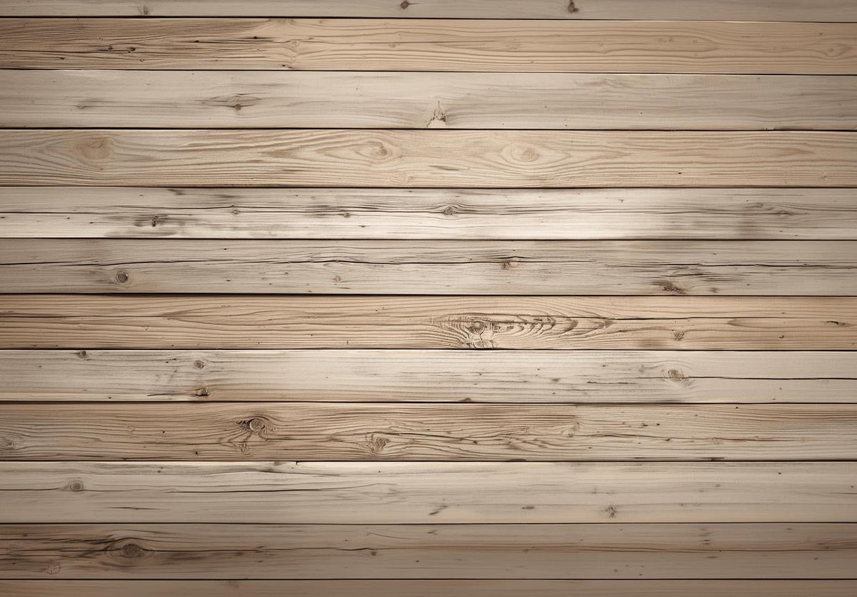 Papier peint imitation bois clair planches fines