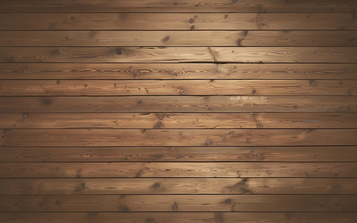 Papier peint imitation bois horizontal marron