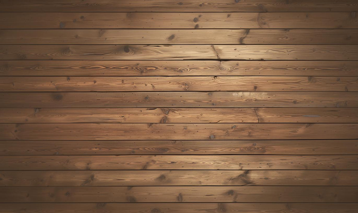 Papier peint imitation bois horizontal marron