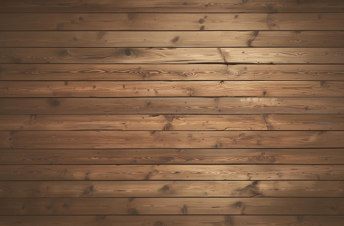 Papier peint imitation bois horizontal marron