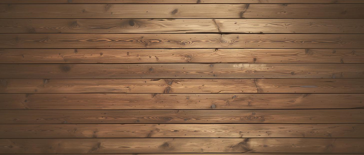 Papier peint imitation bois horizontal marron