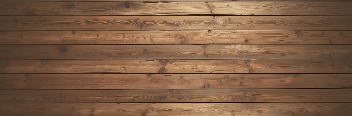 Papier peint imitation bois horizontal marron