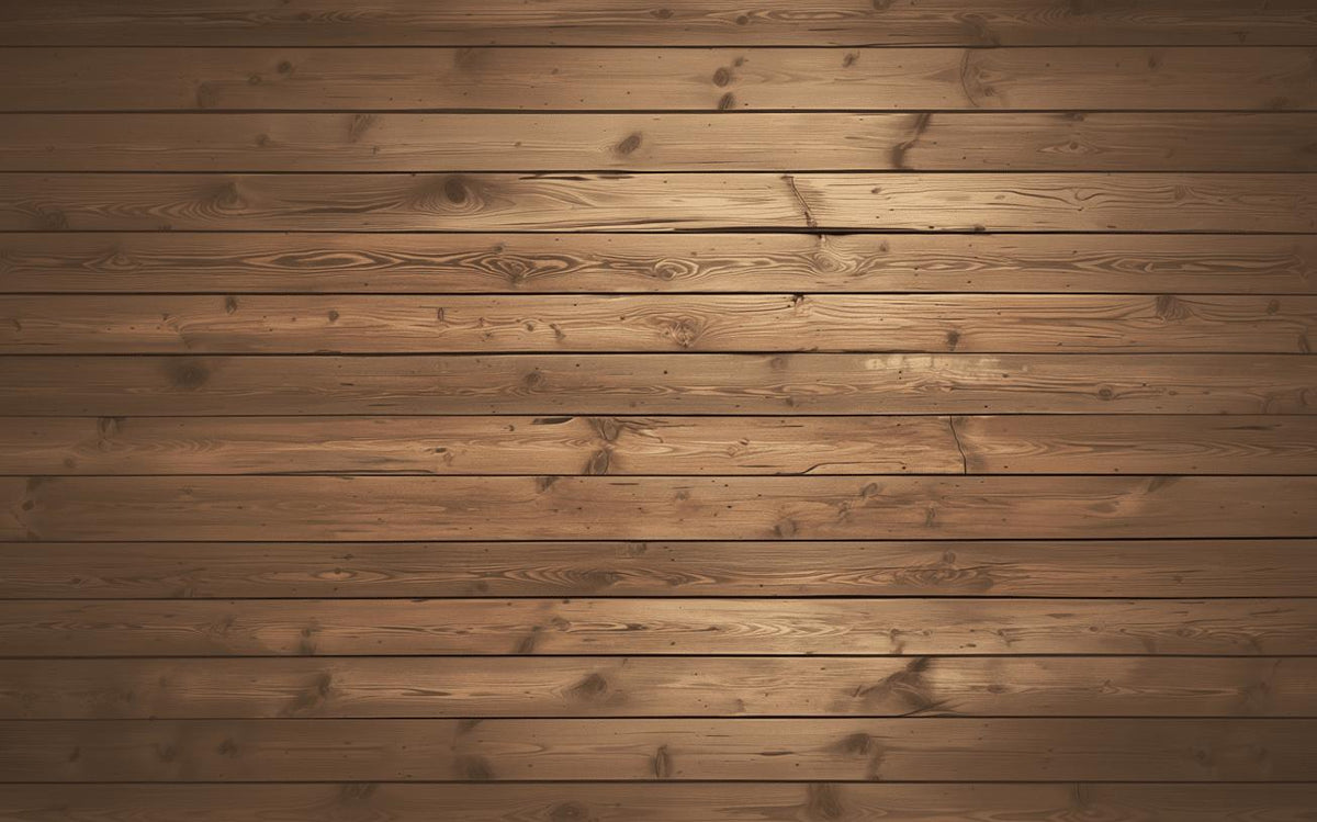 Papier peint imitation bois horizontal marron
