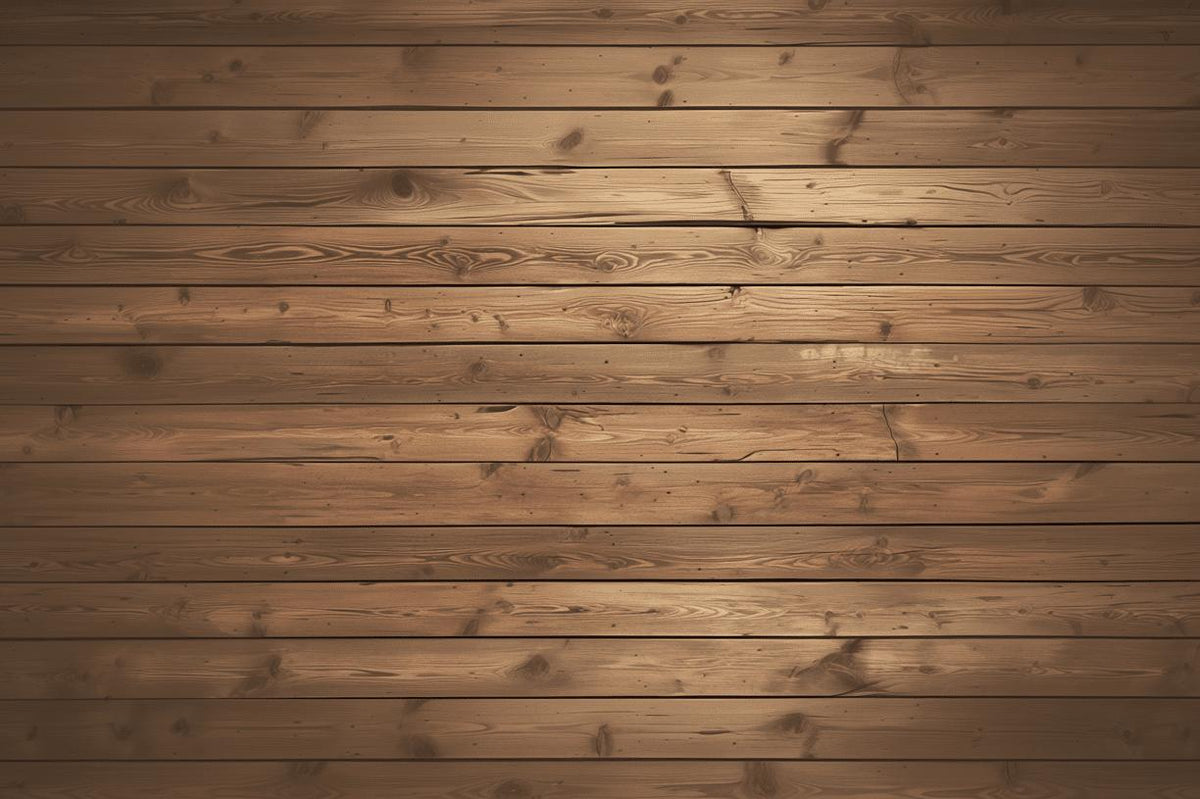 Papier peint imitation bois horizontal marron