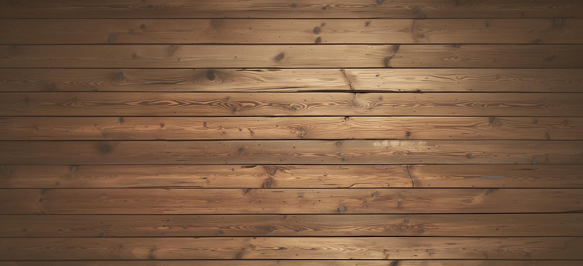 Papier peint imitation bois horizontal marron