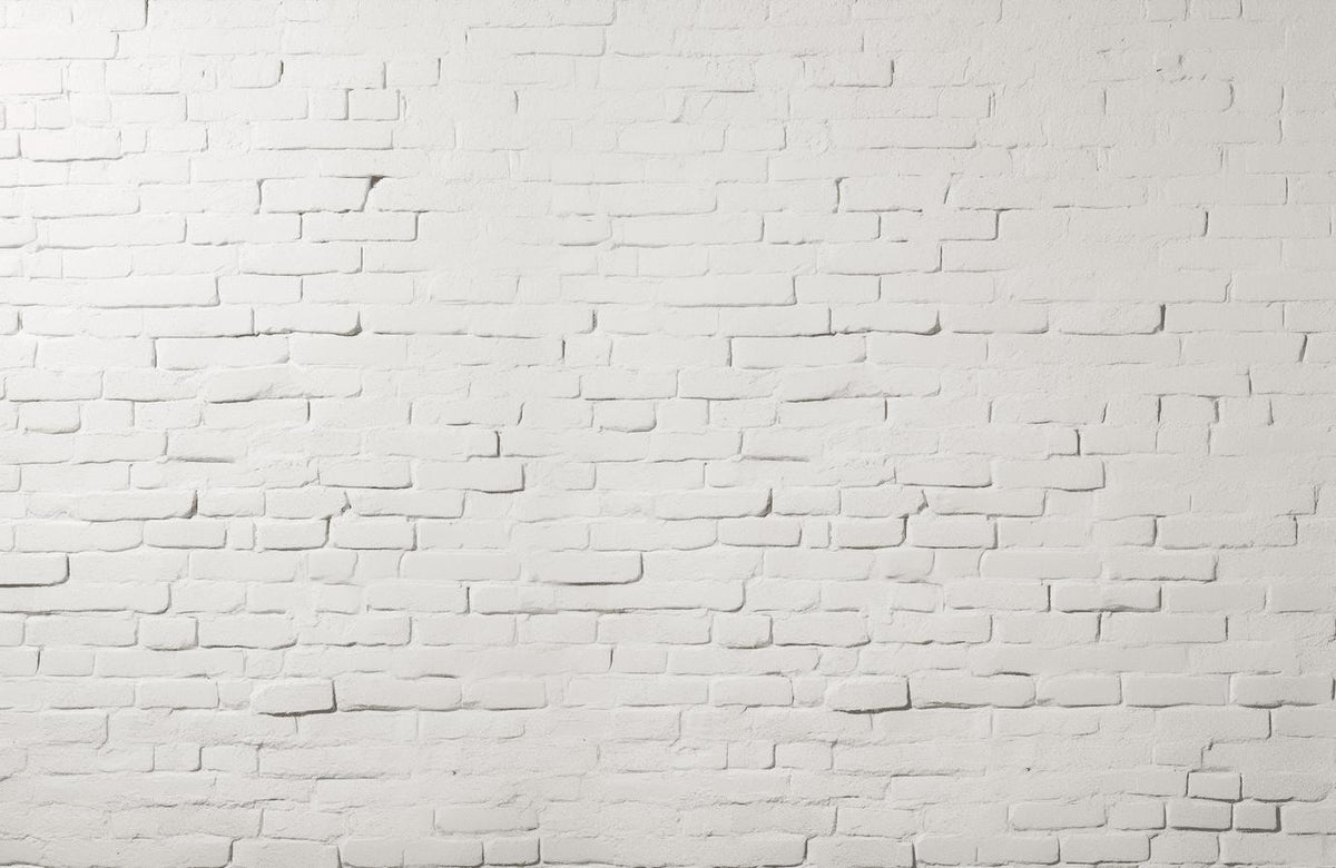 Papier peint brique blanche effet relief