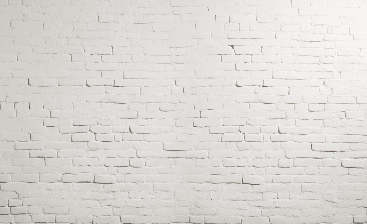 Papier peint brique blanche effet relief
