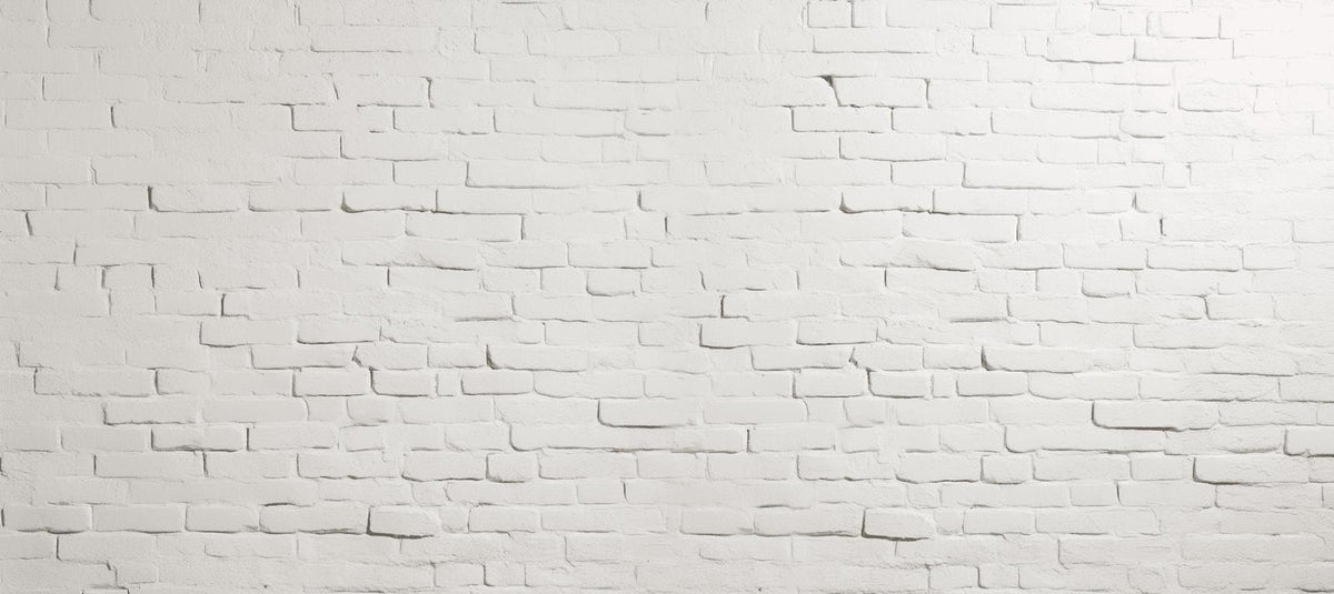 Papier peint brique blanche effet relief