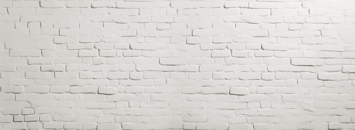 Papier peint brique blanche effet relief