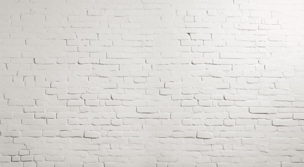 Papier peint brique blanche effet relief
