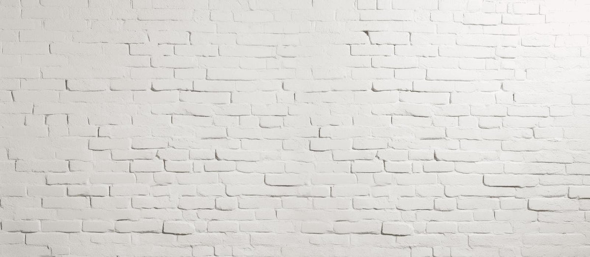 Papier peint brique blanche effet relief