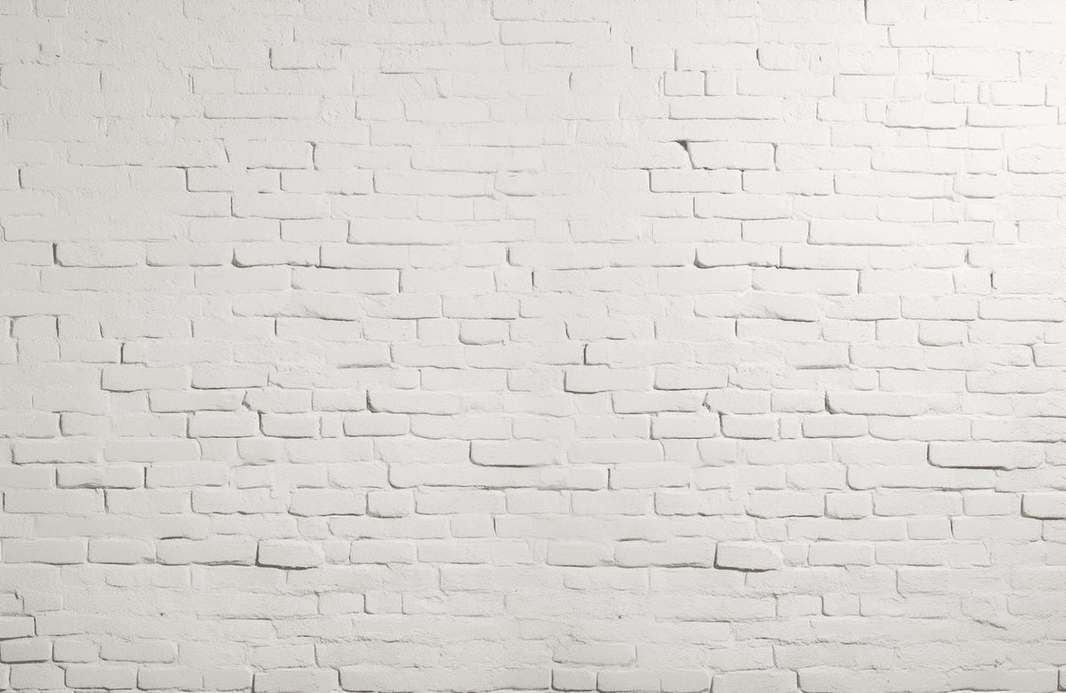 Papier peint brique blanche effet relief