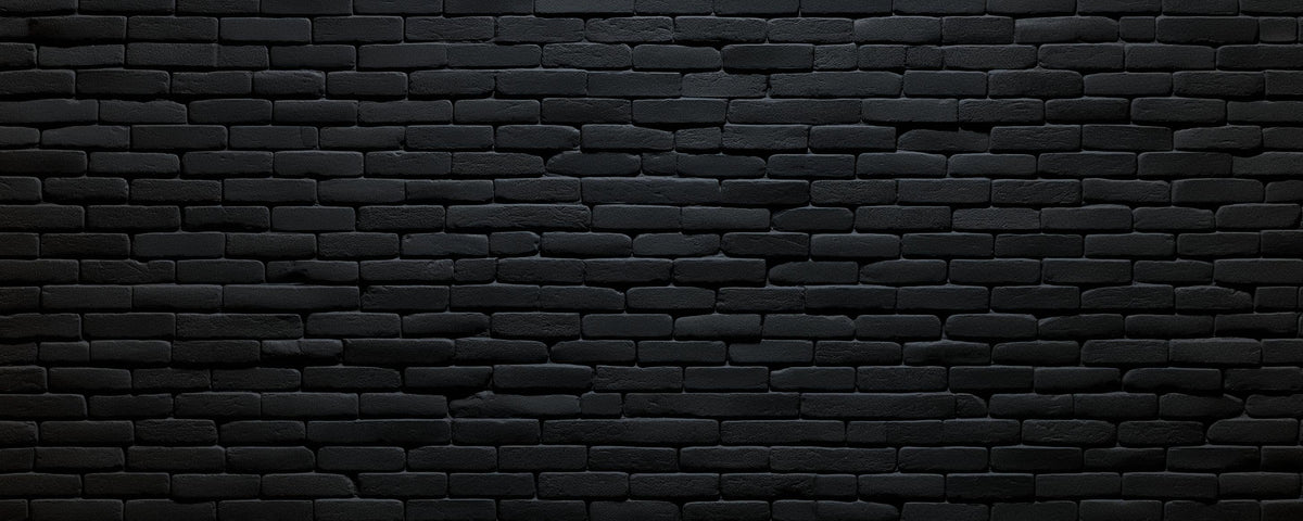 Papier peint briques noires fines
