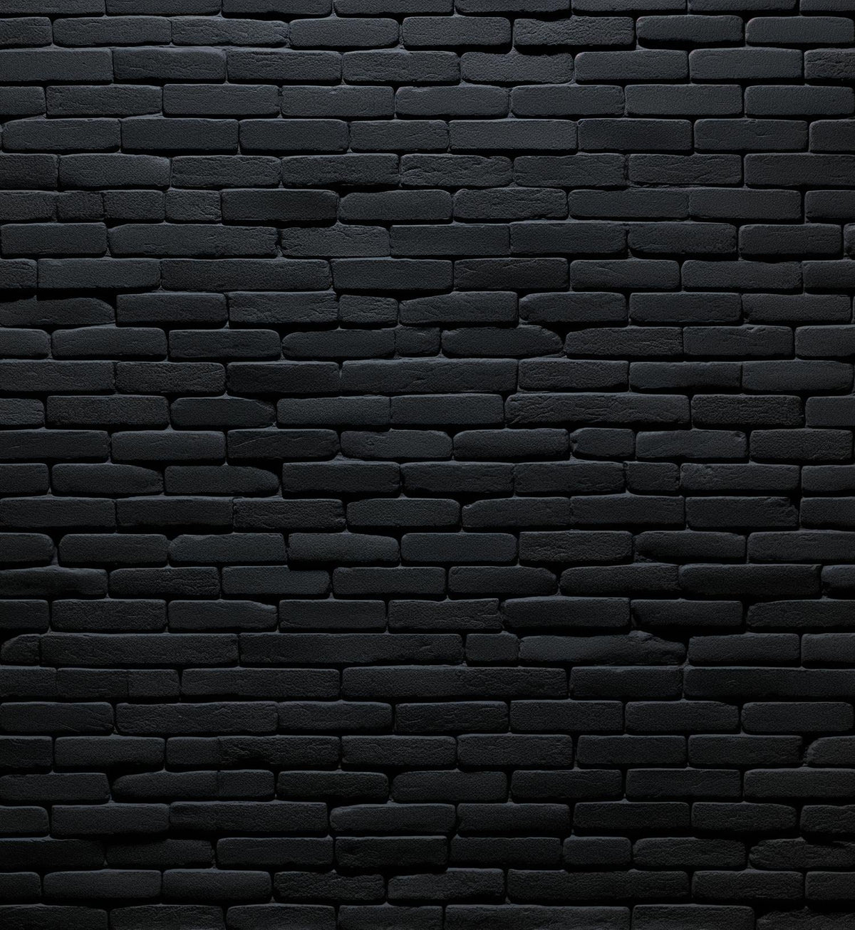 Papier peint briques noires fines