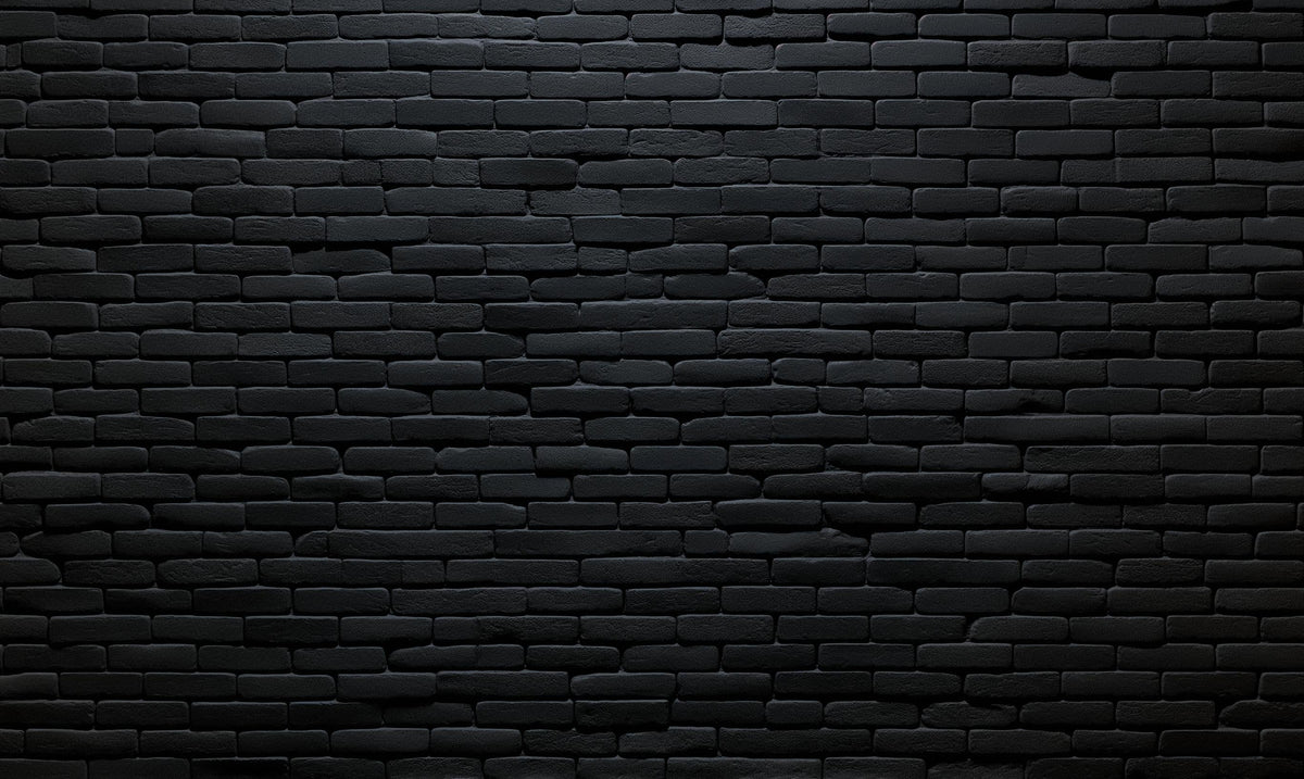 Papier peint briques noires fines