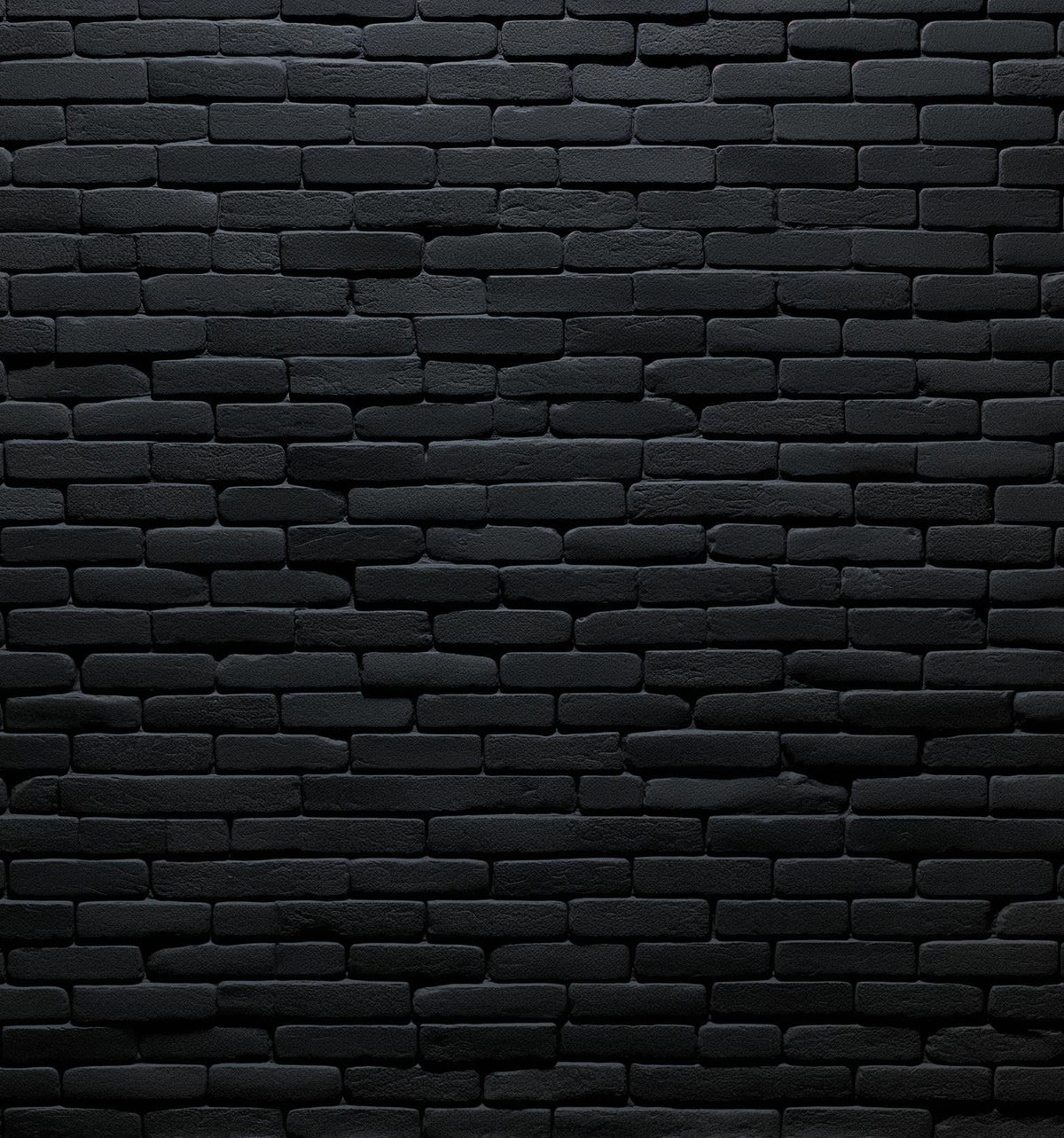 Papier peint briques noires fines