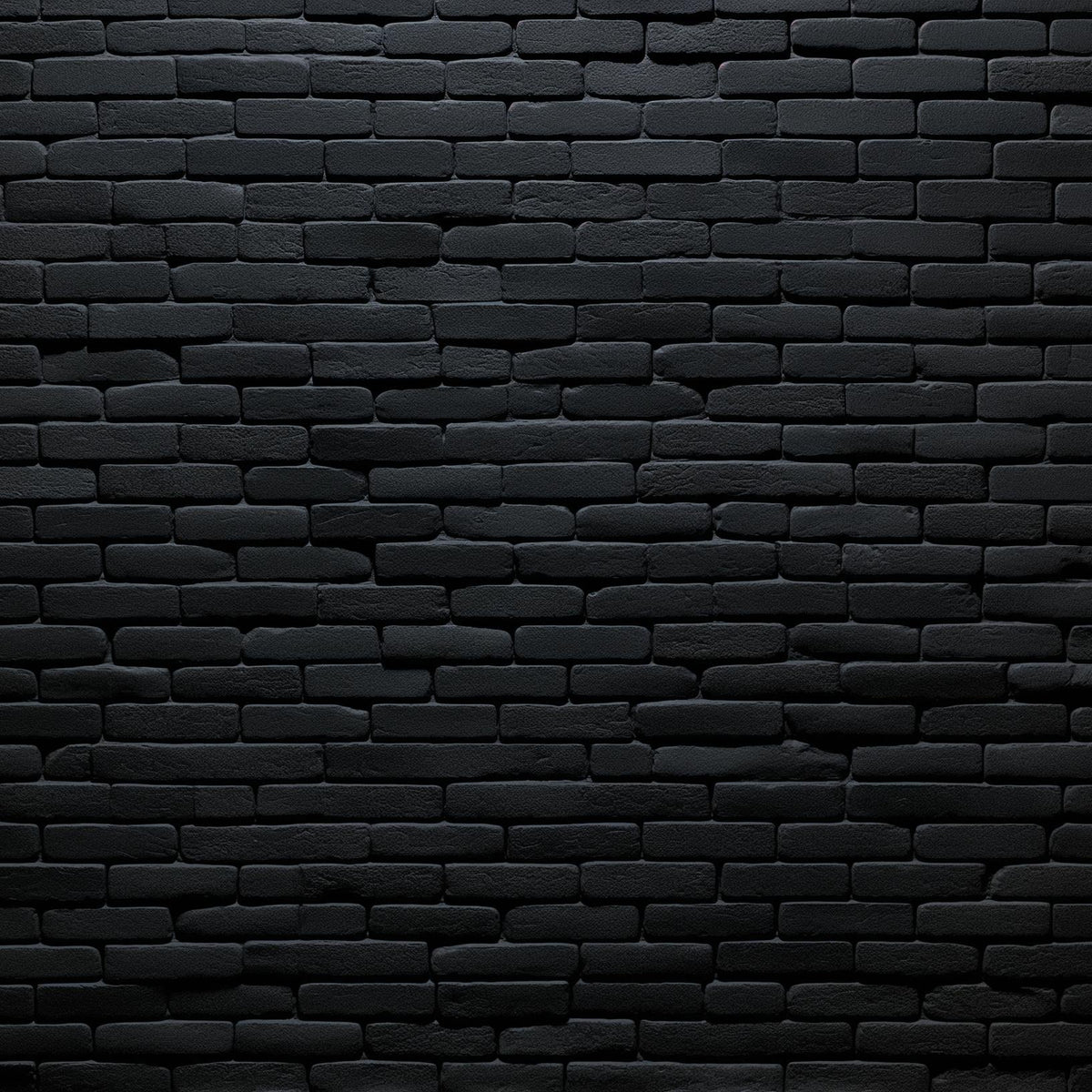 Papier peint briques noires fines