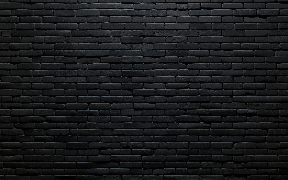 Papier peint briques noires fines