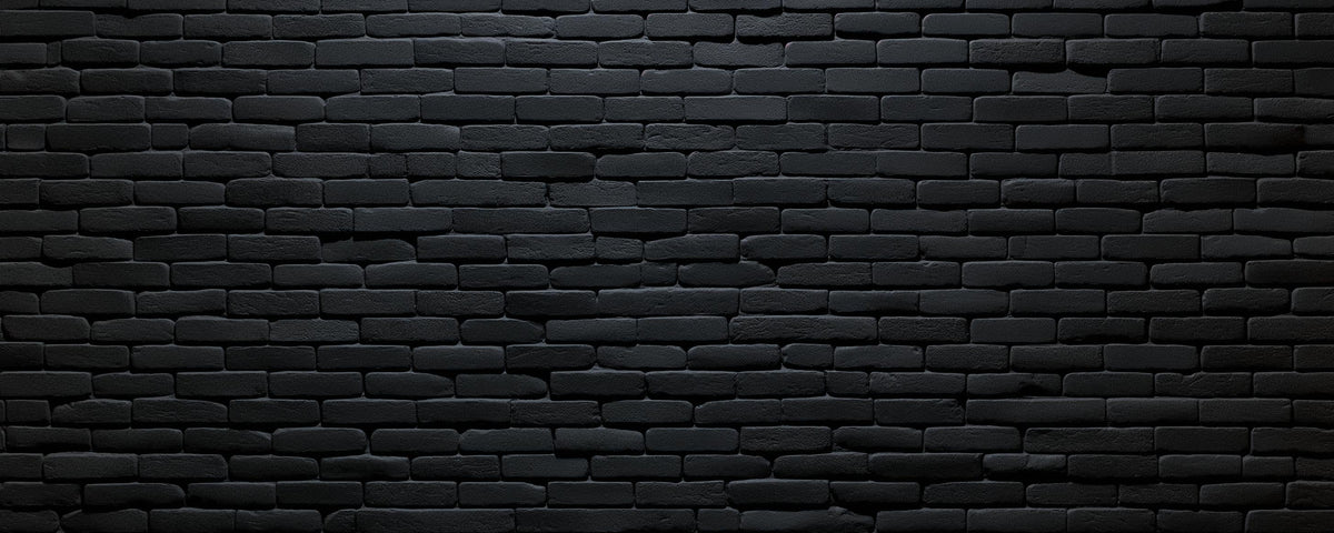 Papier peint briques noires fines